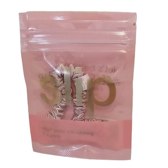 Slip Skinny PINK Pure Silk Scrunchie 1 Sealed Hair Tie - Picture 4 of 8